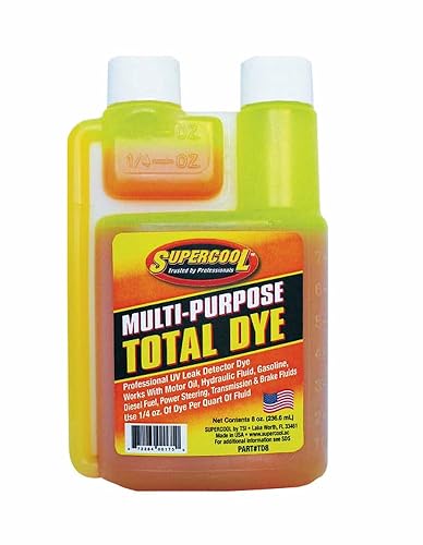 TSI Supercool Tinte de Detección de Fugas de Líquido UV TD8, 8 oz
