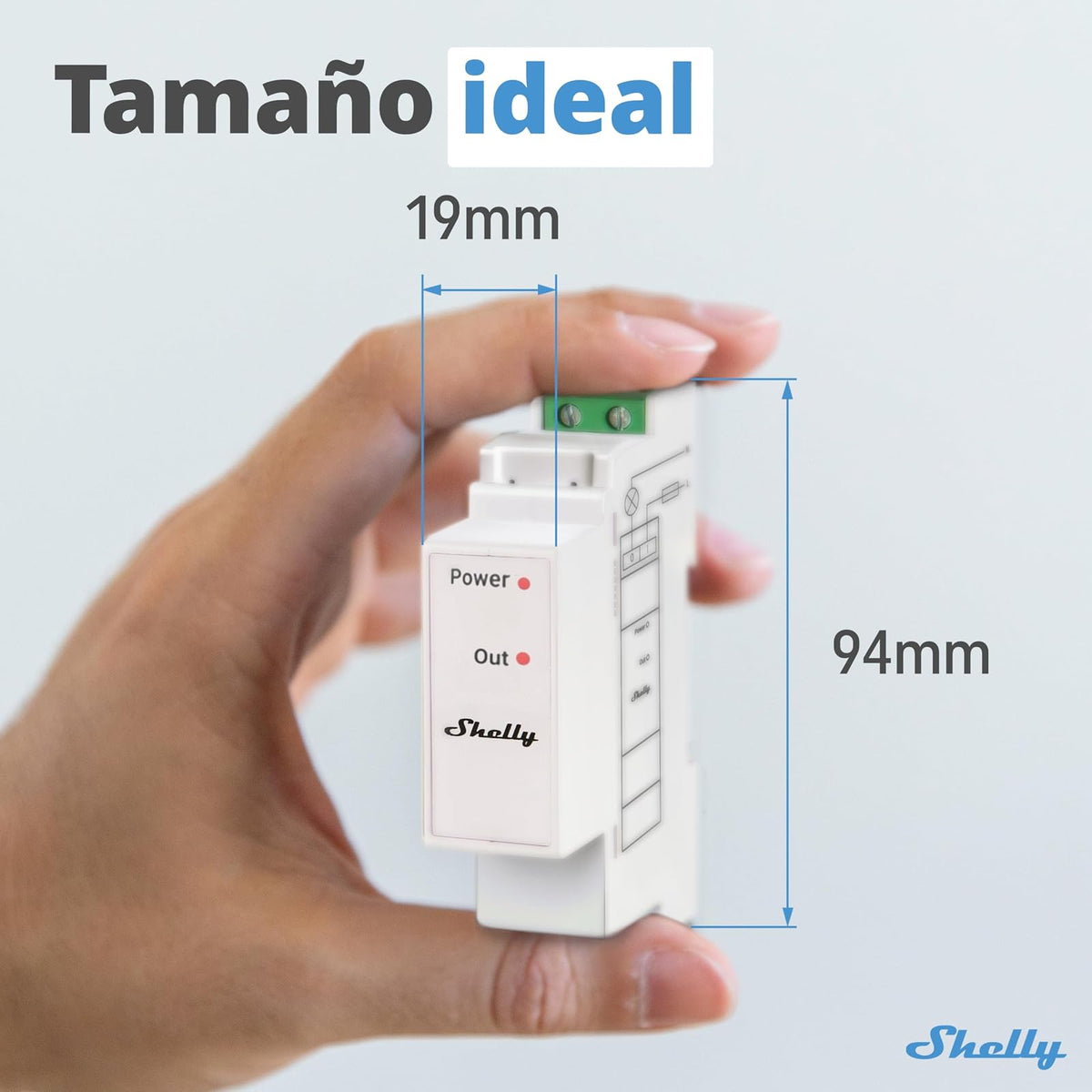 Shelly Pro 3EM Switch Add-On | Complemento Para Shelly Pro 3EM Contactos Secos Montaje en Carril DIN | Domótica | Aplicación iOS Android | No Requiere Hub | Paneles Solares | Aerogeneradores