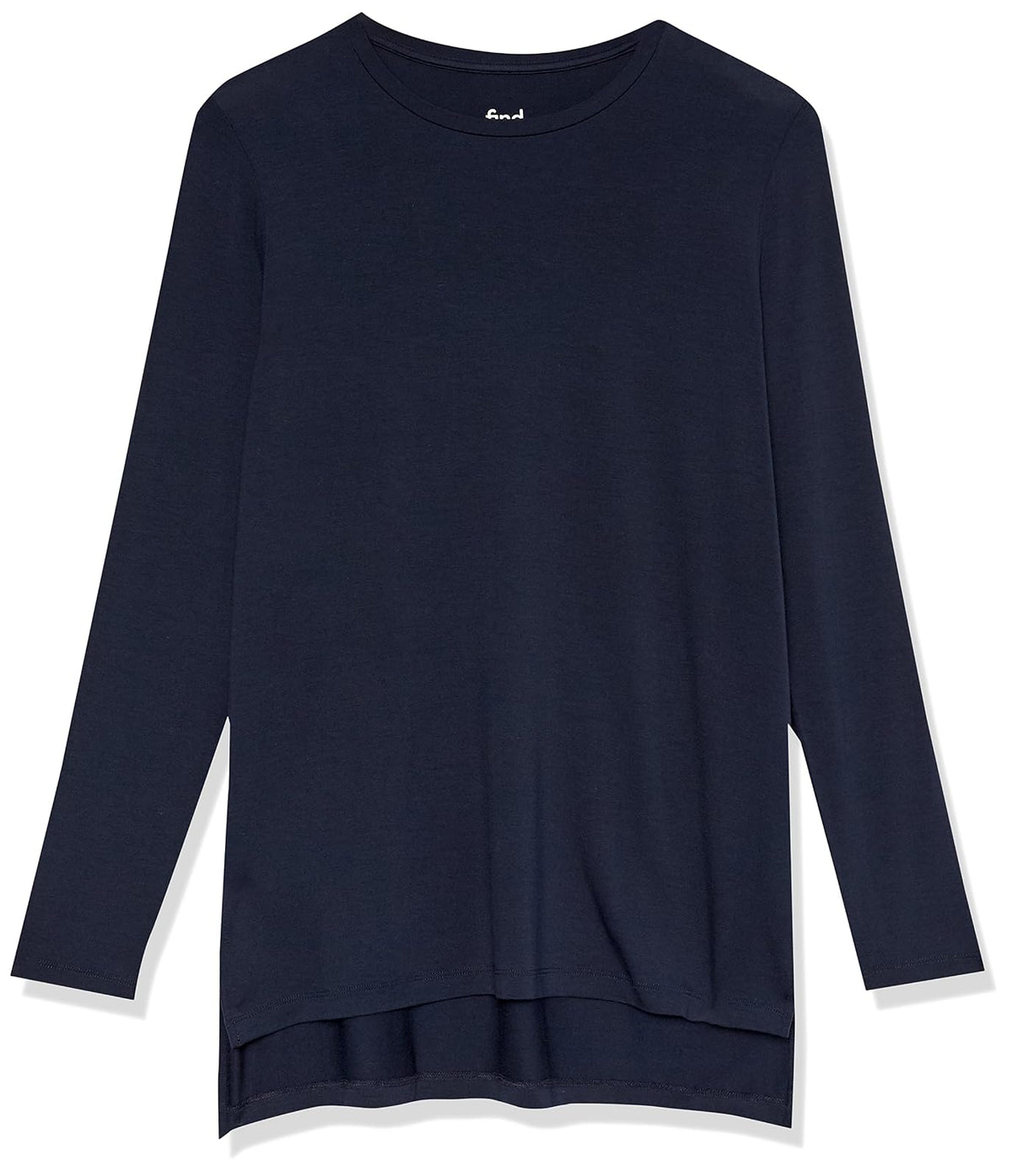 find. 18136 Blusa de Manga Larga sólida para Mujer, Azul (Azul), 14 (Talla del Fabricante: L)