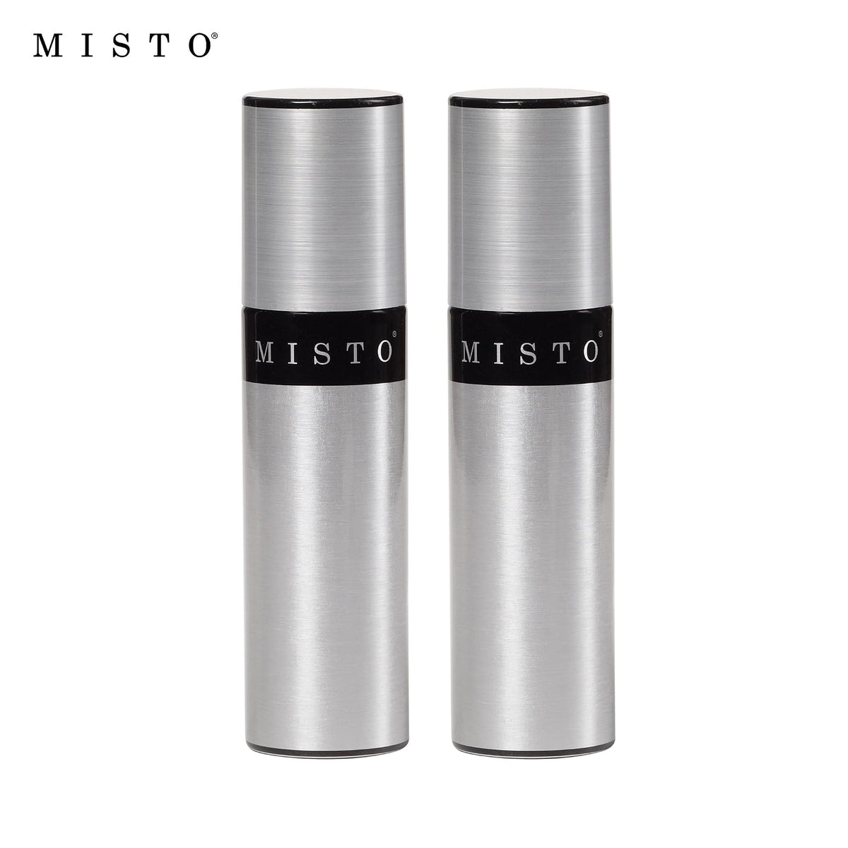 Misto Pulverizador de aceite, juego de dos, plata