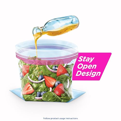 Ziploc Bolsas de almacenamiento con tecnología Grip 'n Seal para alimentos, sándwich, organización y más, 30 unidades, paquete de 4 (120 bolsas totales)