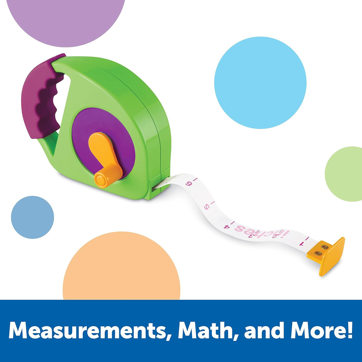 Learning Resources LER9153 Cinta Métrica Simple, Up To 4 Ft, Multicolor