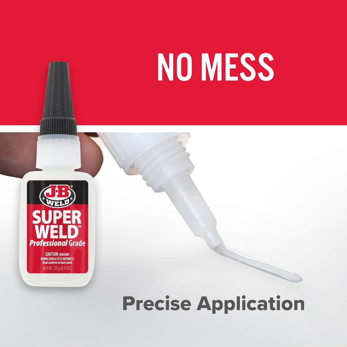 J-B Weld SuperWeld Superglue 33120-2, 20 g, Paquete de 2, Transparente