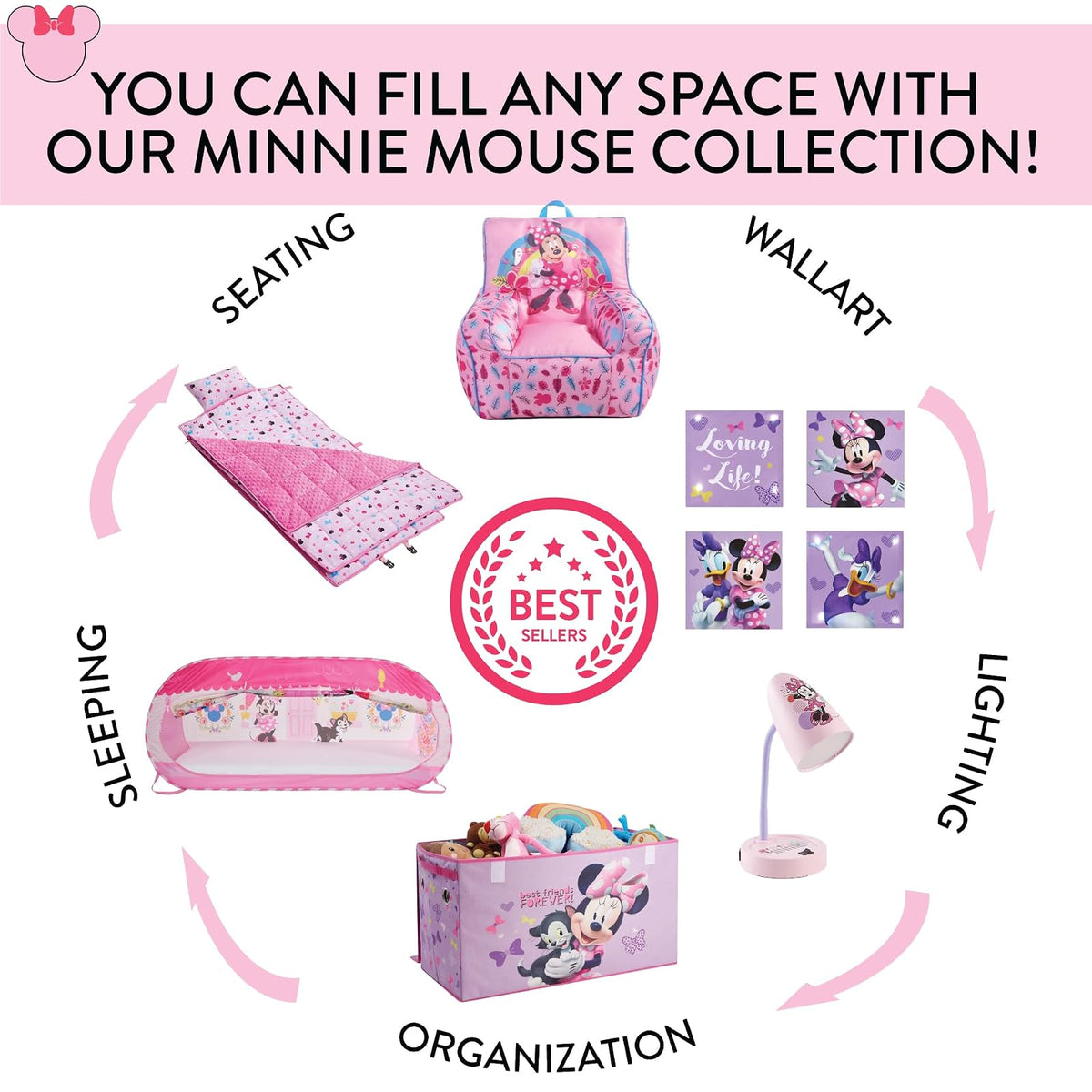 Disney Minnie Mouse, Cesto para Ropa