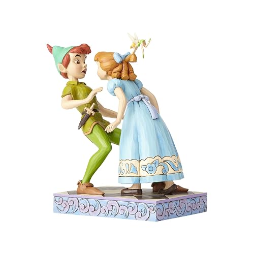 Enesco Disney Traditions by Jim Shore 65 Aniversario de Peter Pan y Wendy Stone Resina, Figura de 7.4 Pulgadas, 7.4 Pulgadas, Multicolor