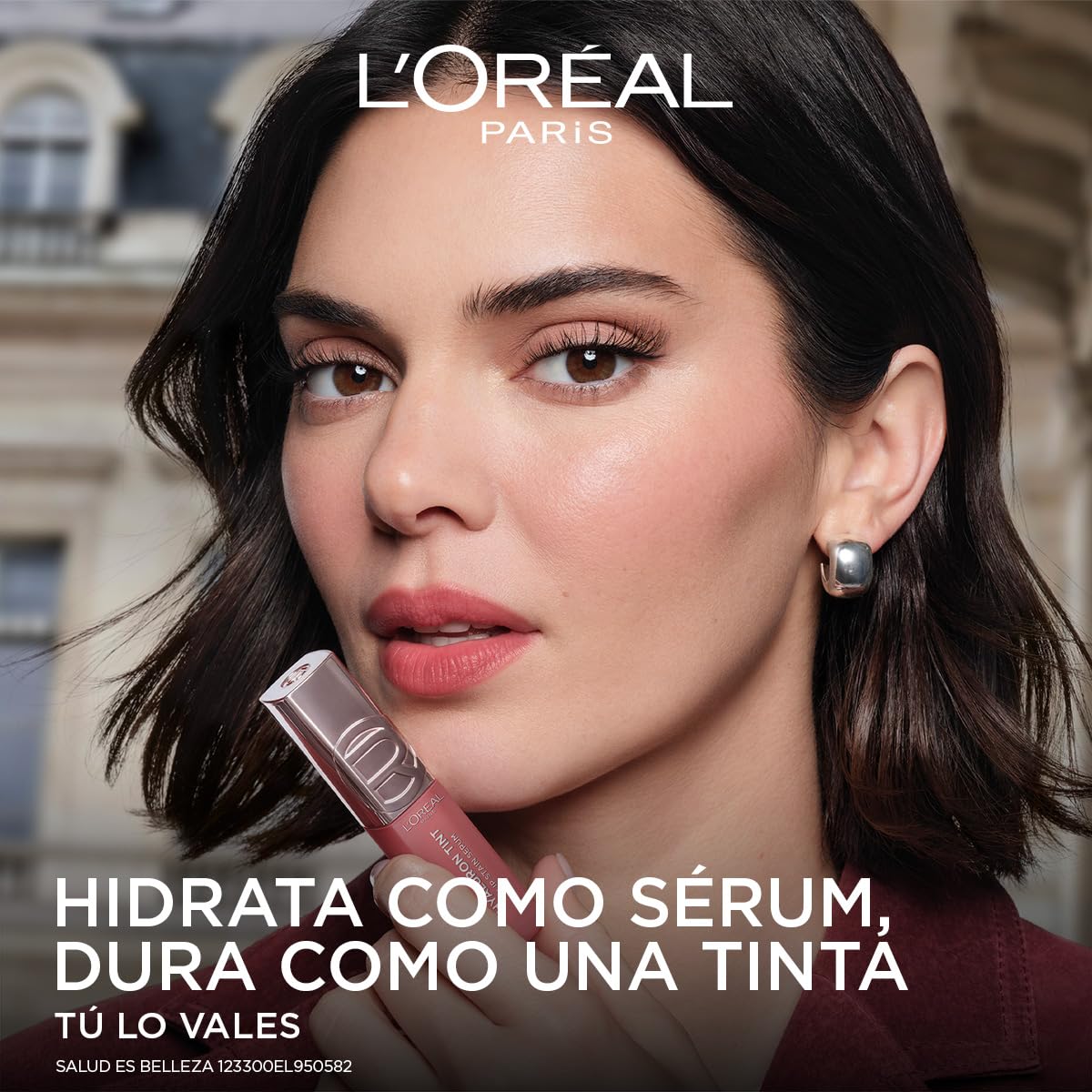 L'Oréal Paris Hyaluron Tint, Tinta en Sérum para Labios y Mejillas, Hidratación instantánea, Color Duradero y Sensación ligera, Multiusos, Tono 640 Tea Time