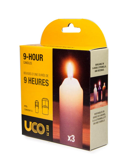 UCO 9+ Hour White Candles for Candle Lanterns (3.5 Inch), 3-Pack