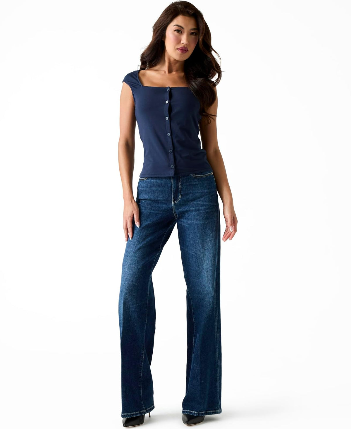 GUESS Top Gisella de Manga Corta