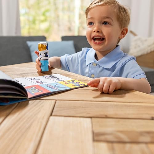 Melissa & Doug Sticker Wow!™ 24-Page Activity Pad and Sticker Stamper, 300 Stickers, Arts and Crafts Fidget Toy Collectible Character – Astronaut - FSC-Certified Materials