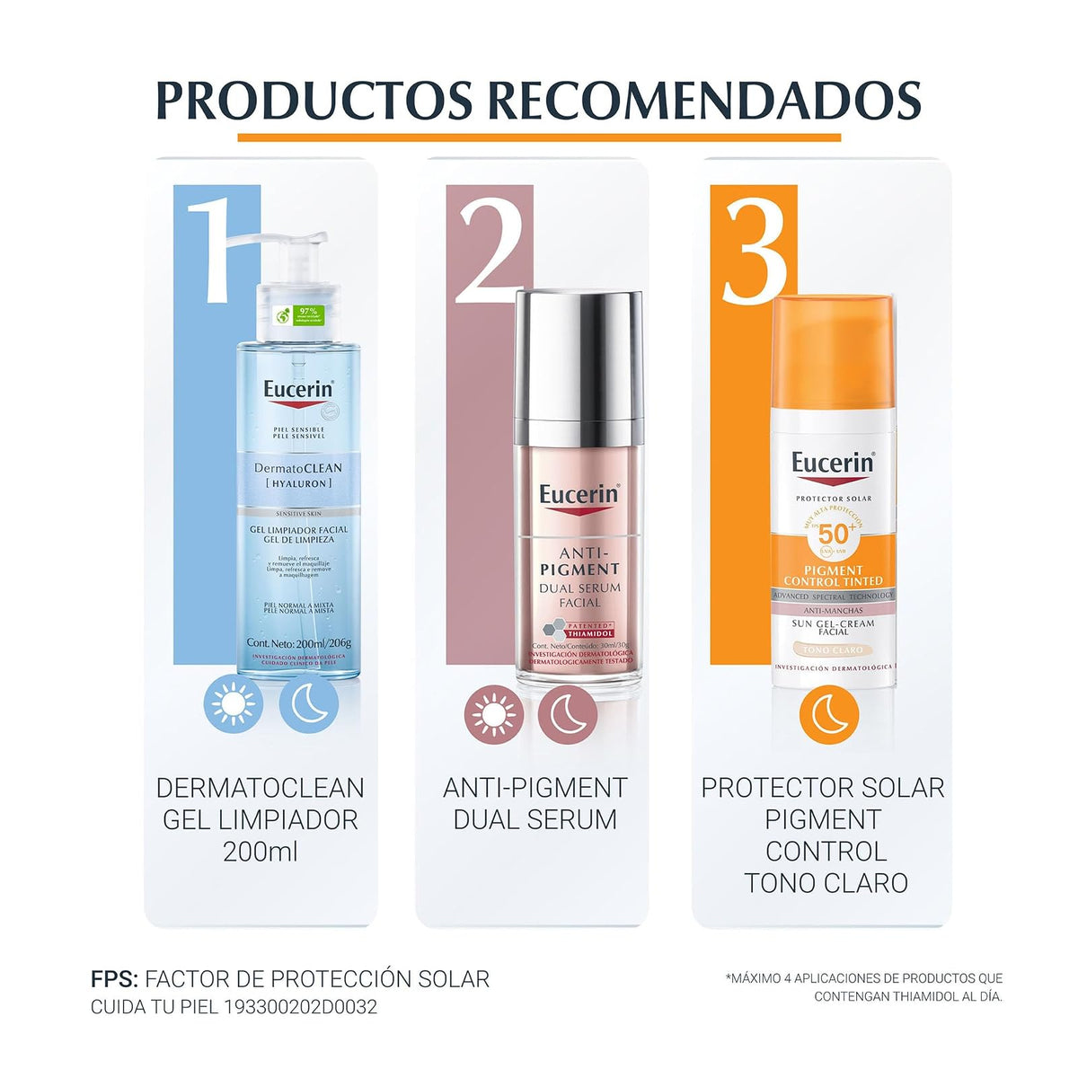 EUCERIN Sun Protector Solar Pigment Control Tono Claro FPS50+, 50 ml