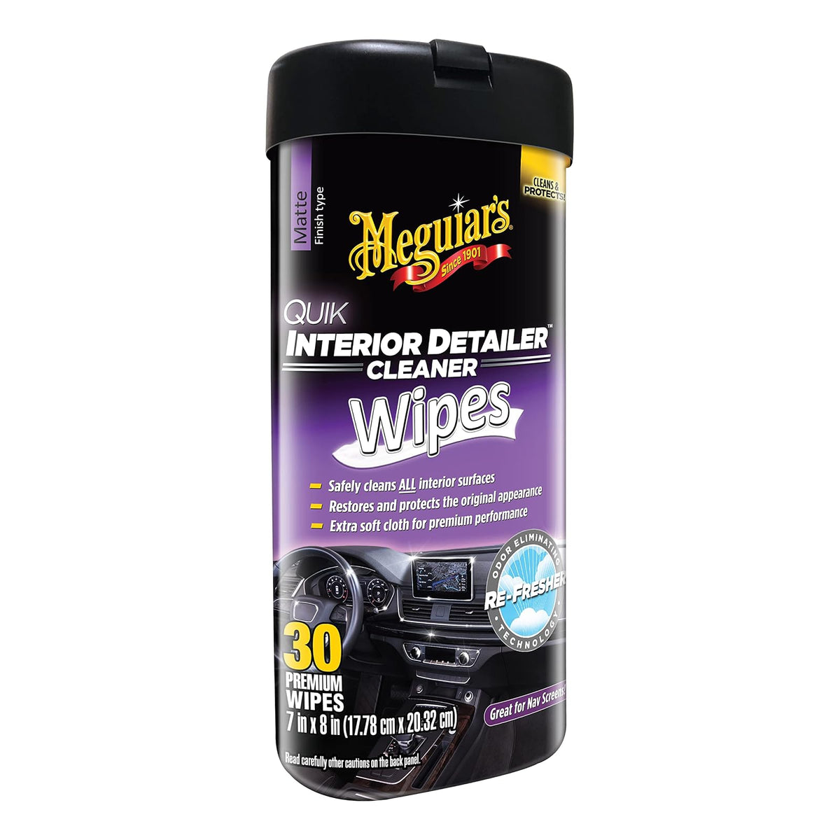 Meguiar's Toallas Detalladas de Interior, Negro, G13600, Paquete de 25
