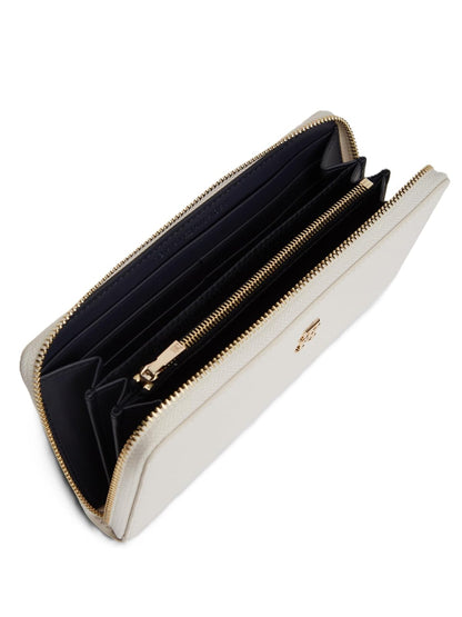 Tommy Hilfiger Cartera Zip Around Walllet para Mujer, Beige
