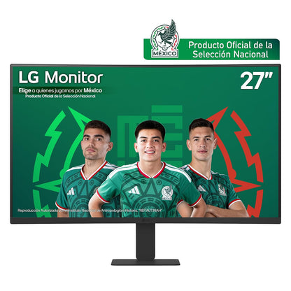 LG Monitor 27U421A-B FHD (1920 x 1080) 27" Curvo Refresh Rate 100 Hz, Tiempo de Respuesta de 5 ms (GtG), Contrast Ratio: 3000:2