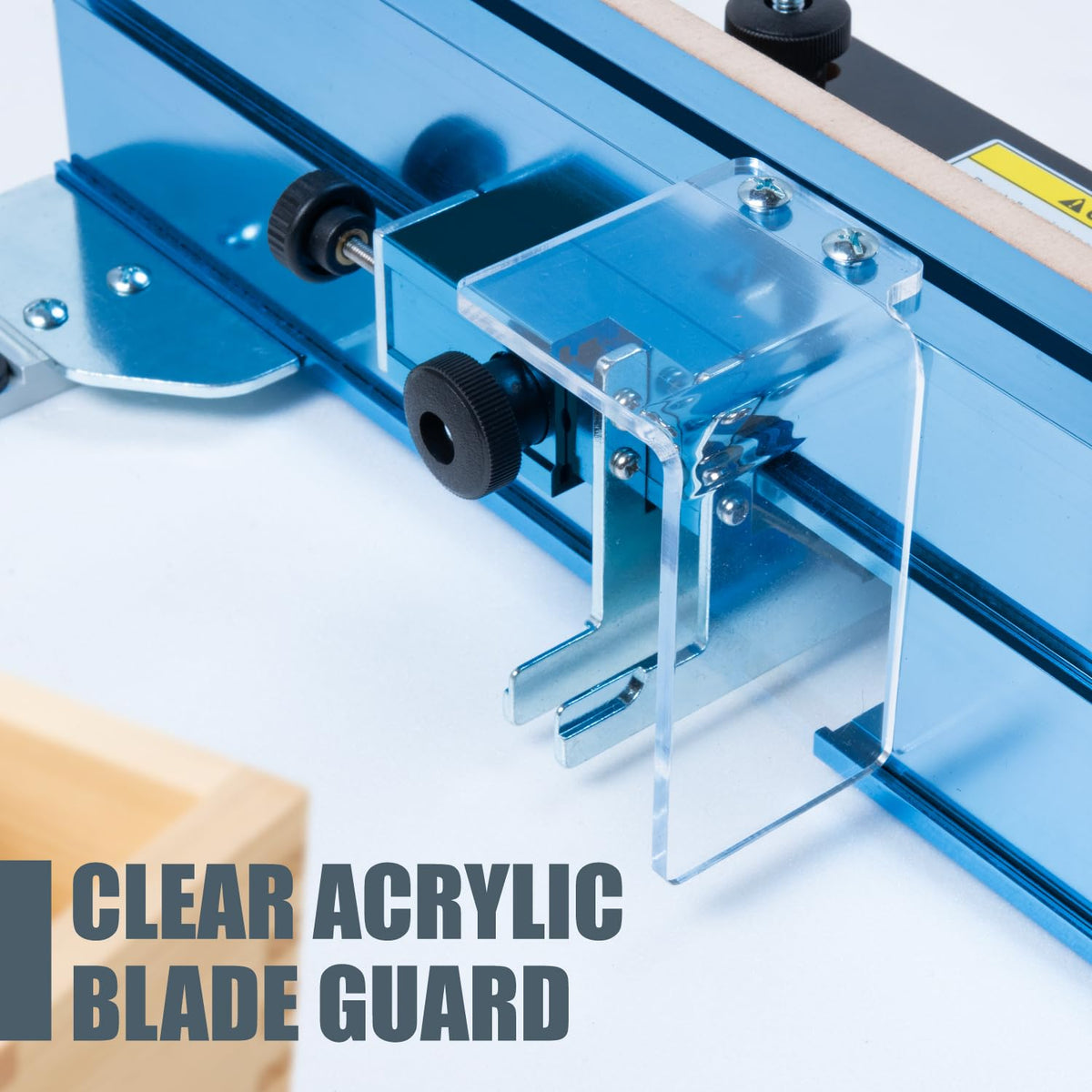 POWERTEC 71759 - Juego de juntas de caja ajustable para sierras de mesa y mesas de enrutador, accesorios de sierra de mesa para fabricación de cajas de madera y otros proyectos de carpintería