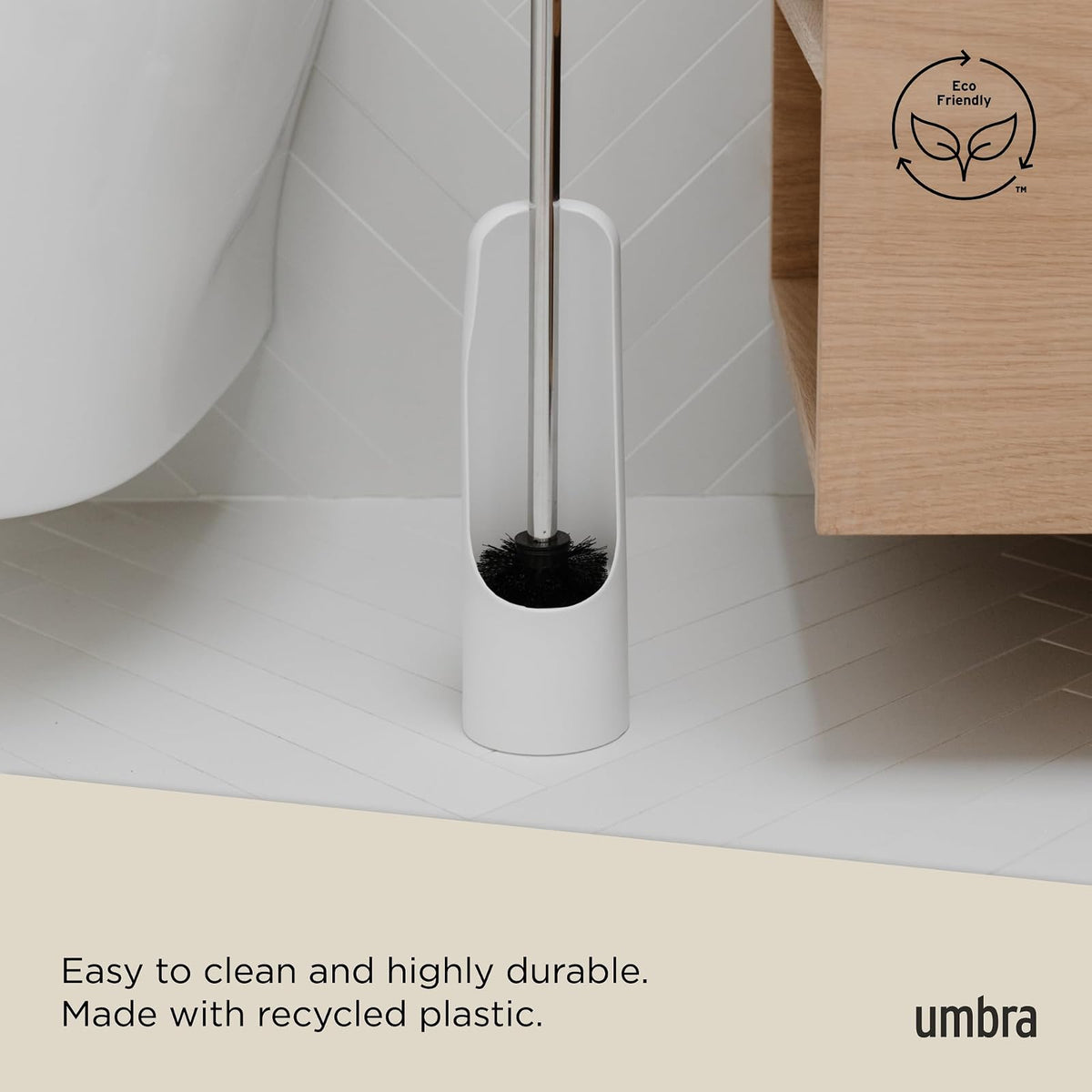 Umbra 023274-660 Touch Cepillo para Inodoro, Blanco