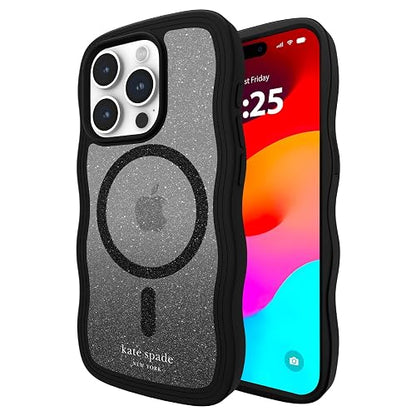 Kate Spade New York - Funda para iPhone 15 Pro, Compatible con MagSafe - Ondulado Nightfall
