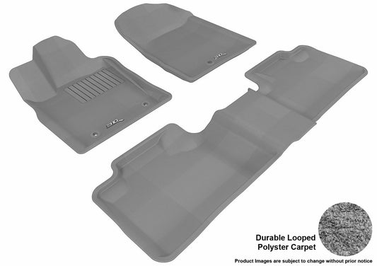 3D MAXpider Alfombrilla de Ajuste Personalizado para determinados Modelos de Jeep Grand Cherokee - Alfombra clásica, Gris