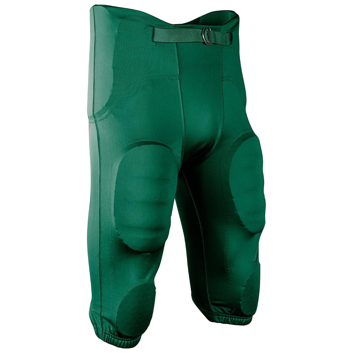 Champro Terminator 3 pantalón integrado de fútbol americano para niños - M - Verde bosque