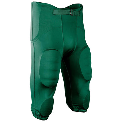 Champro Terminator 3 pantalón integrado de fútbol americano para niños - M - Verde bosque