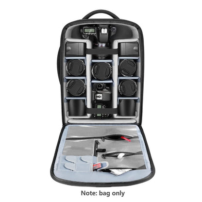 Neewer 2-in-1 Convertible Wheeled Camera Backpack Luggage Trolley Case with Double Bar, Anti-shock Detachable Padded Compartment for SLR/DSLR Cameras, Tripod, Lens and Other Accessories (Black/Grey)