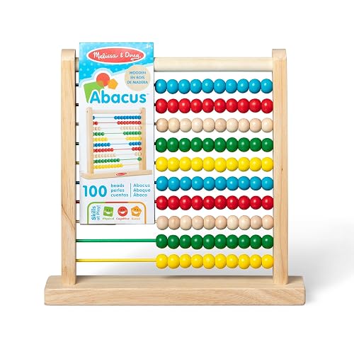 Melissa & Doug Ábaco, Juguete de Madera Clásico, Juguete de Desarrollo, 8 Actividades de Extensión