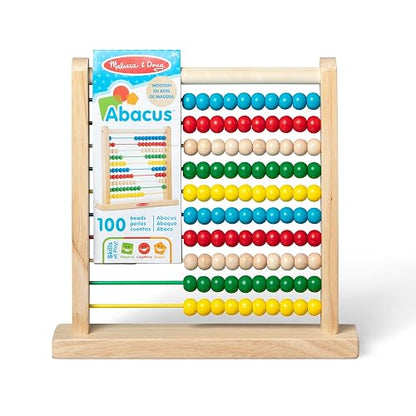 Melissa & Doug Ábaco, Juguete de Madera Clásico, Juguete de Desarrollo, 8 Actividades de Extensión