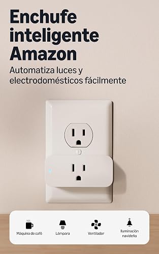 Enchufe Inteligente, Compatible con Alexa, Configuración fácil y un sinfín de posibilidades
