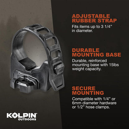 Kolpin 21571 - Agarre de Rinoceronte Negro de 3 Pulgadas, 2 Unidades (Paquete de 1)