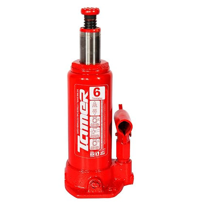 TAMER GTE-6 Gato Hidráulico de Botella con Tornillo de Extensión 6 Ton