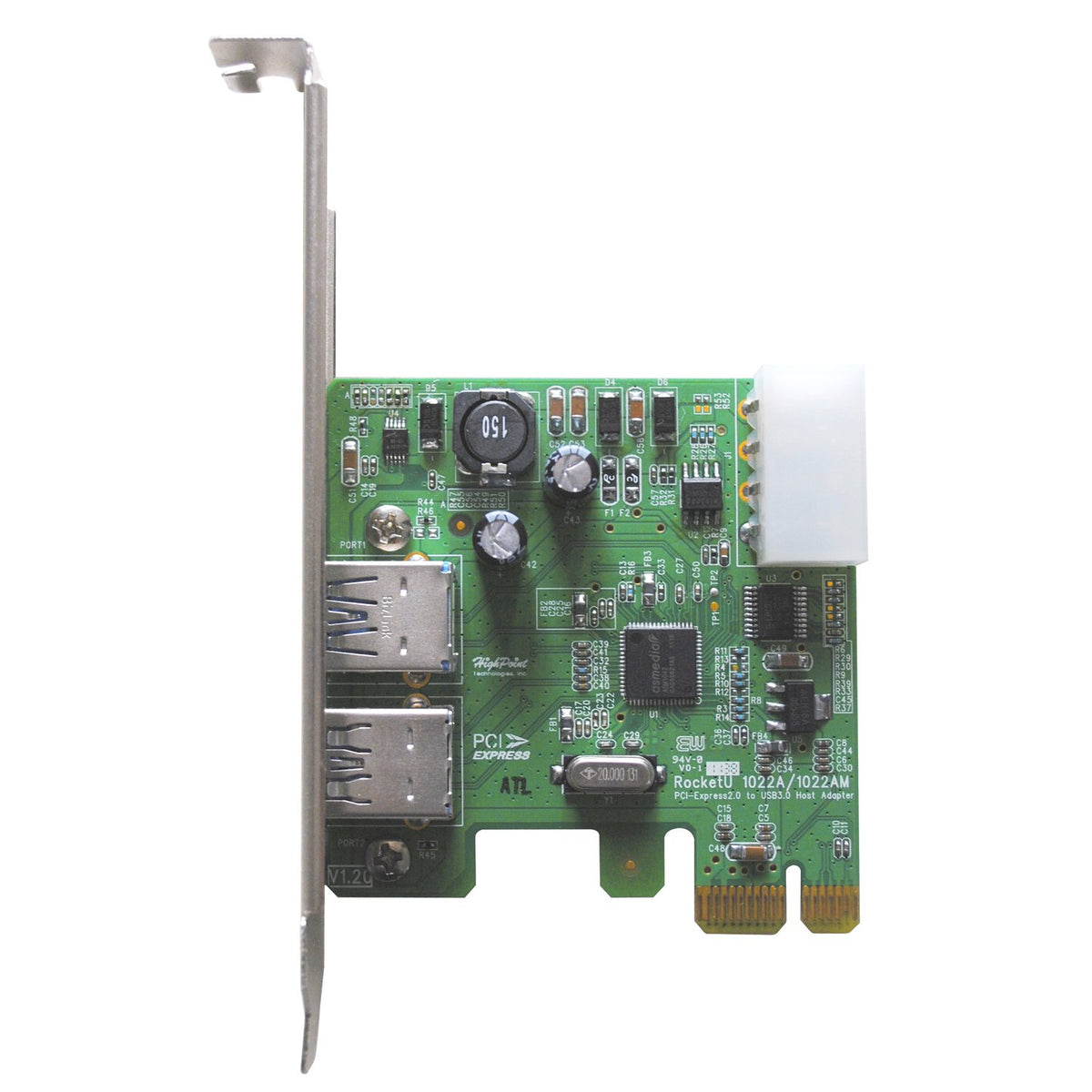 HighPoint RocketU Dual USB 3.0 for Mac Components
