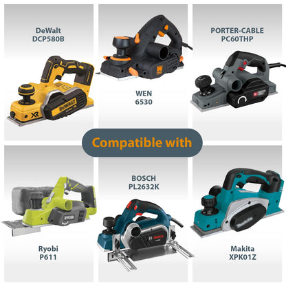 POWERTEC - Cuchillas cepilladoras HSS de 3-1/4 pulgadas, 2 unidades para WEN 6530, DeWalt DCP580B, PORTER-CABLE PC70THP, RYOBI P611, BOSCH PK2632K, Makita XPK01Z, Craftsman, Skil Hand Planer,