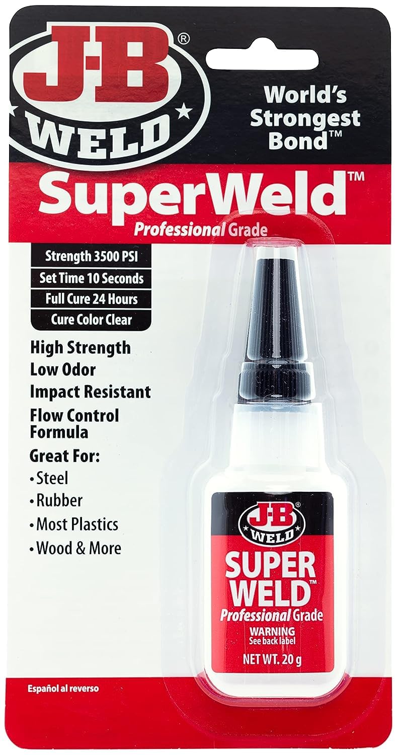 J-B Weld SuperWeld Pegamento Instantaneo 20g Transparente - 20 gram
