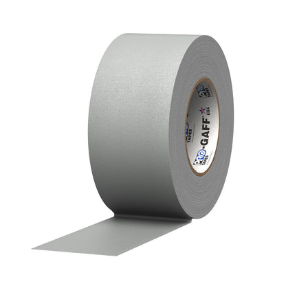 Pro Tapes Cinta Gaffer Mate con Adhesivo de Goma - 3" (Pack of 1) - Gris
