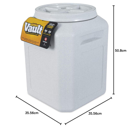 Gamma2 - Vittles Vault Outback - Recipiente hermético para almacenamiento de alimentos para mascotas, Granito cálido 50 Pound