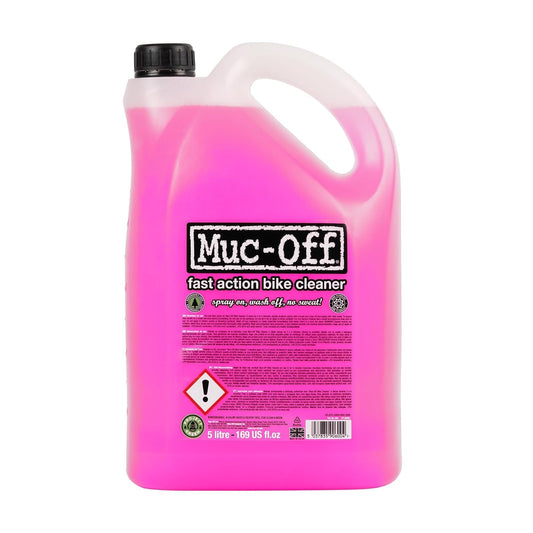 Muc Off 907 Ciclo Cleaner, 5 L (Rosa) | Tecnología nano avanzada, fórmula alcalina, segura en fibra de carbono, limpiador de bicicleta para MTB, carretera y grava