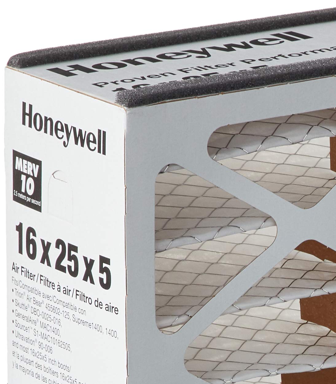 MicroDefense by Honeywell CF508A1625/E Filter, 5 Inch, 16x25, MERV 10, 16x25x5