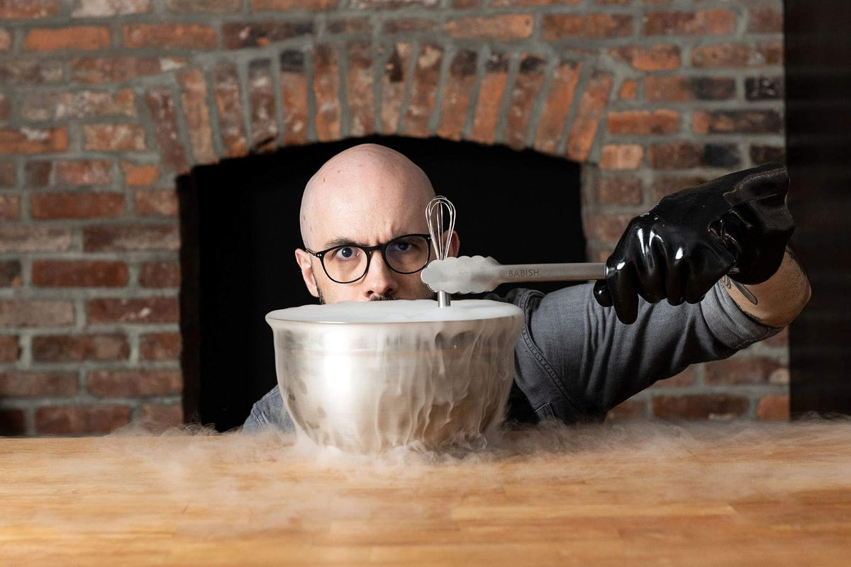 Babish - Juego de pinzas de cocina con bloqueo de 30,5 cm y 22,8 cm, acero inoxidable