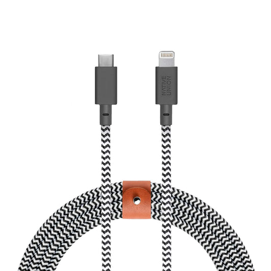 Marca Native Union 846654029819 Cable Belt Kevlar C A Lightning 3m Color Zebra