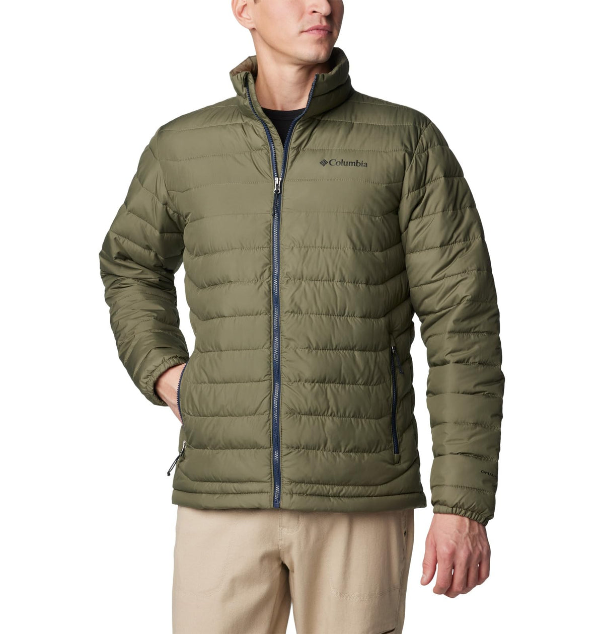 Columbia Powder Lite II Chamarra para Hombre - CH - Verde (Stone Green)