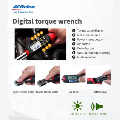 ACDelco ARM601-3 Llave de torsión Digital de 0.95 cm (3/8 in)
