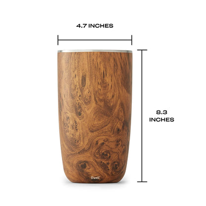S'well Jarra enfriadora de vino, 750 ml, madera de teca