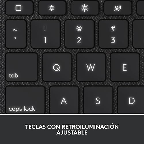 Logitech Combo Touch Funda con Teclado extraíble para iPad 10.° generación con trackpad preciso y Grande, Teclado retroiluminado y tecnología Smart Connector - Gris