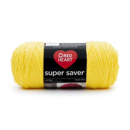 Red Heart Super Saver Ovillo de Estambre Acrílico - Bright Yellow - Sólido