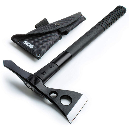 SOG Specialty Knives and Tools F01TN-CP Tactical Tomahawk with 2.75-Inch Steel Axe Blade and Black Ballistic Nylon Sheath, black finish