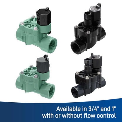 Orbit 57280 Female Pipe Threaded Auto Inline Sprinkler Valve, 3/4" | FPT hembra, PVC, para sistemas de aspersión y goteo