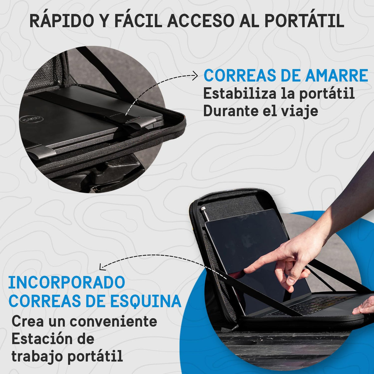 Pelican Aventurera - Bolsa Para Portátil - [asa De Transporte Elástica] [cierre De Cremallera Seguro] Funda Impermeable, Resistente a Los Arañazos Para Todos Los Portátiles De 14 a 16 Pulgadas - Negro