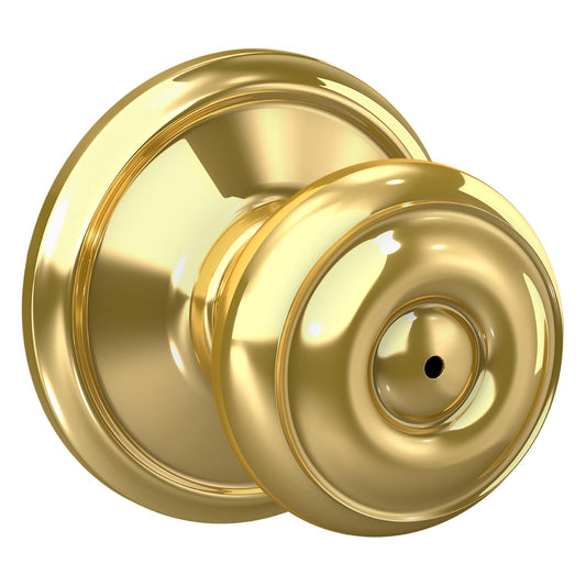Schlage Georgian perilla Dummy, Privacidad, 1 paquete, Bright Brass