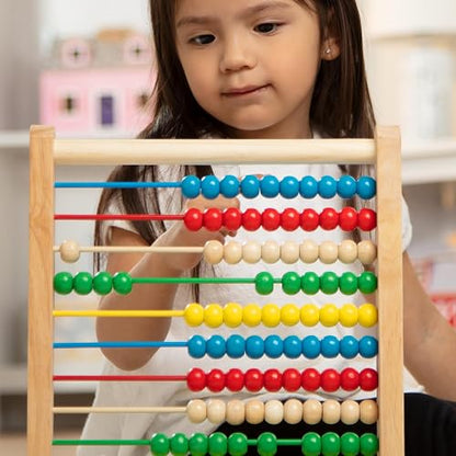 Melissa & Doug Ábaco, Juguete de Madera Clásico, Juguete de Desarrollo, 8 Actividades de Extensión
