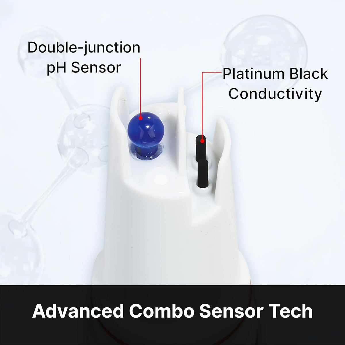 Apera Bluetooth® Smart Tester Negro estación dock para móvil, pH+EC+TDS+Salinidad+conductividad