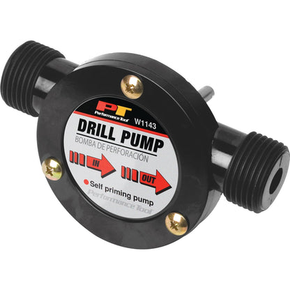 Performance Tool Bomba de Transferencia de Líquido para Taladros W1143, 225 GPH, Negro